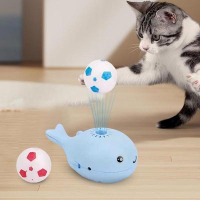 Игрушки для кошек с мячиками Кит Футбольные мячи Игрушки для домашних кошек Электрический движущийся мяч Игрушка для кошки Развлекайте кошек Футбольный мяч Кошка