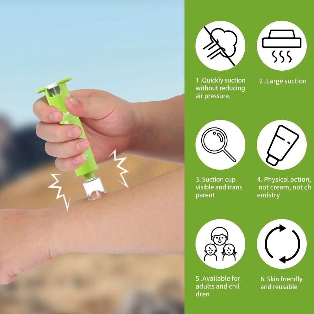 Natural Itch Relief Bite Venom Extractor Bites Relief Insect Sting Sucker Outdoor Gadgets