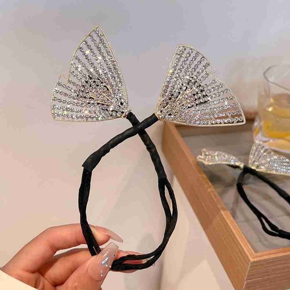 DIY Hair Styling Tools Hair Donut Magic Bow Clip Hairpin Bun Bow Hair Iron Curler Braider
