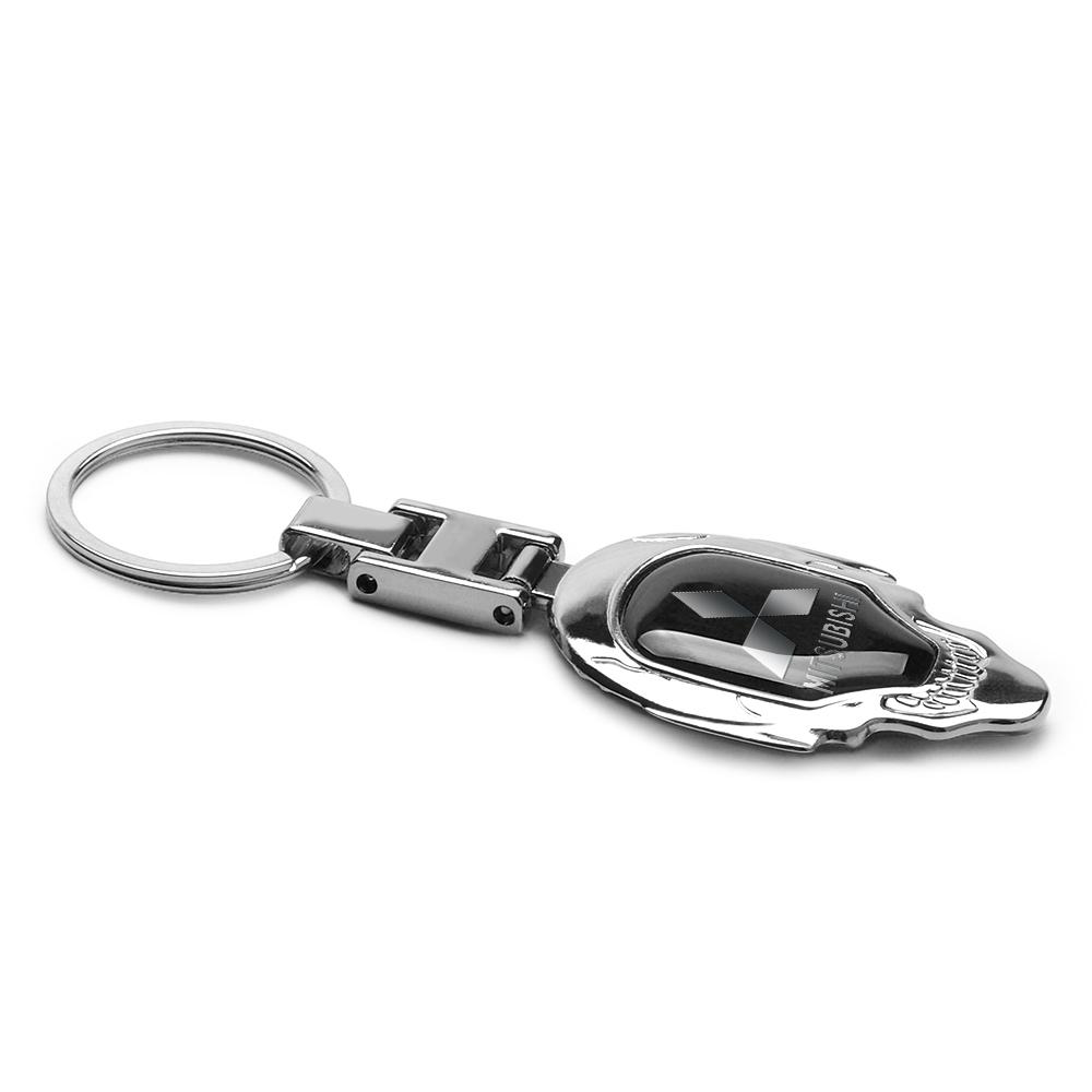 Car Metal Keychain Key Strap Gift Pendant Key Ring Key Holder Accessories For Mitsubishi Lancer Asx Outlander Pajero L200 Galant
