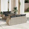VidaXL Garden Lounge Set 6 Pcs with Light Grey Cushions Wicker 3326573