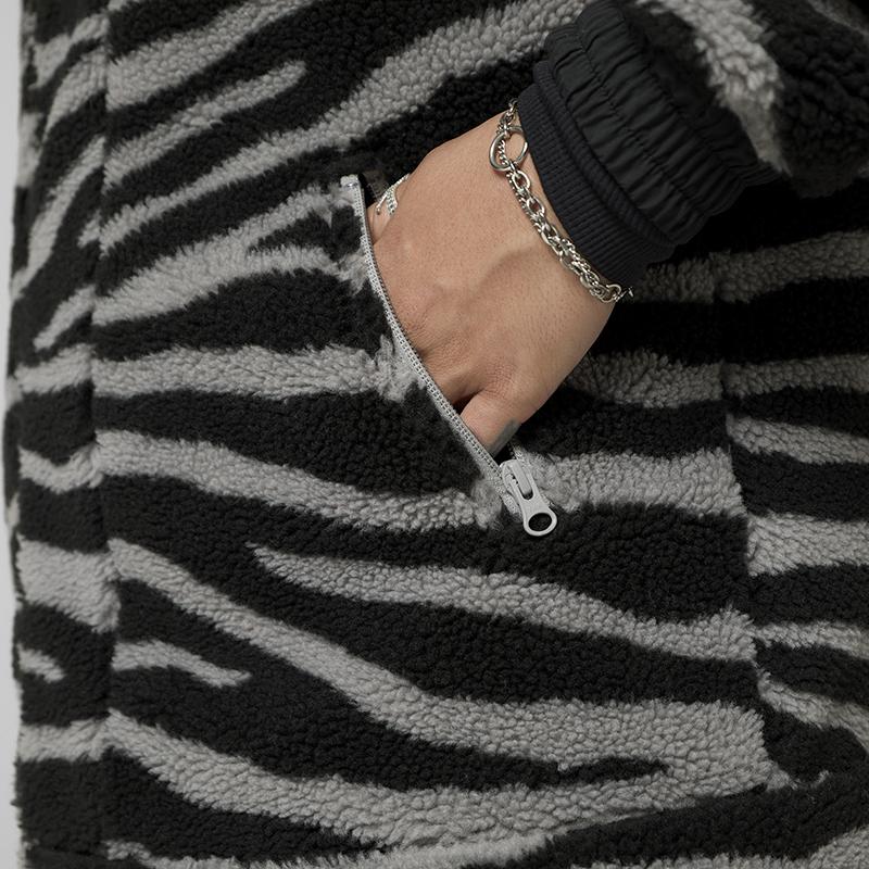 Adidas Полосатая теплая куртка на молнии с воротником-стойкой и длинными рукавами, женская куртка черного цвета H24064