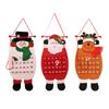 Christmas Calendar Santa Claus Snowman Santa Claus Xmas Advent Timer Door Wall Window Christmas Decor Advent Calendars Decor