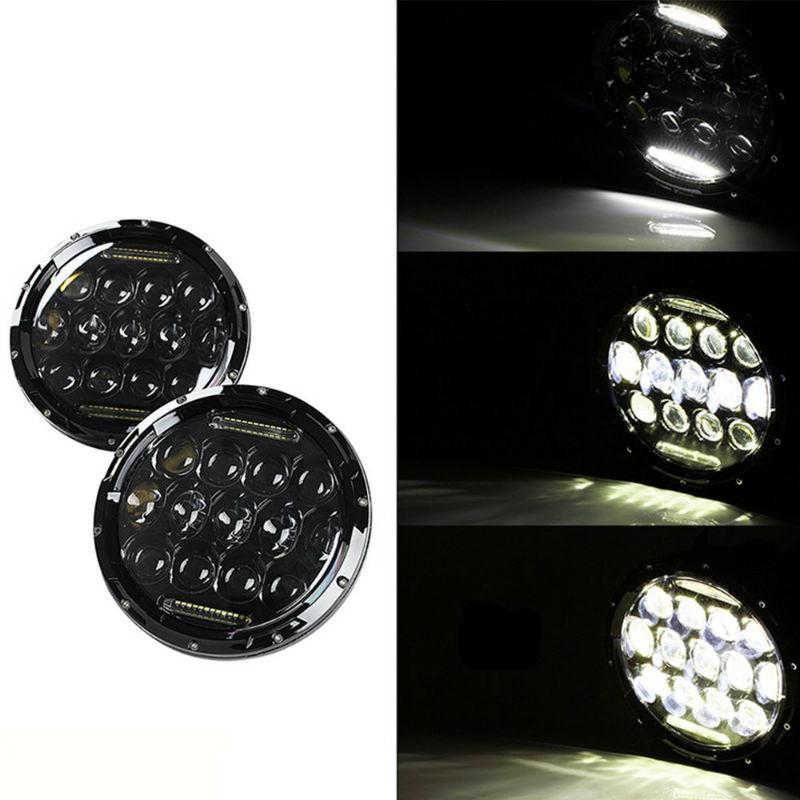 1 шт./75 Вт 7-дюймовая светодиодная круглая фара дальнего/ближнего света с 13 ламповыми бусинами для мотоцикла Jeep Wrangler Pickup Truck