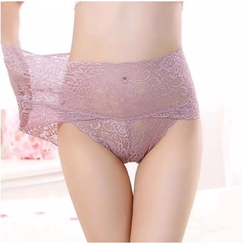 Women Lace High Waist Brief Panties Thong High Waist Knicker Underwear Sexy Lingerie Lace Panties