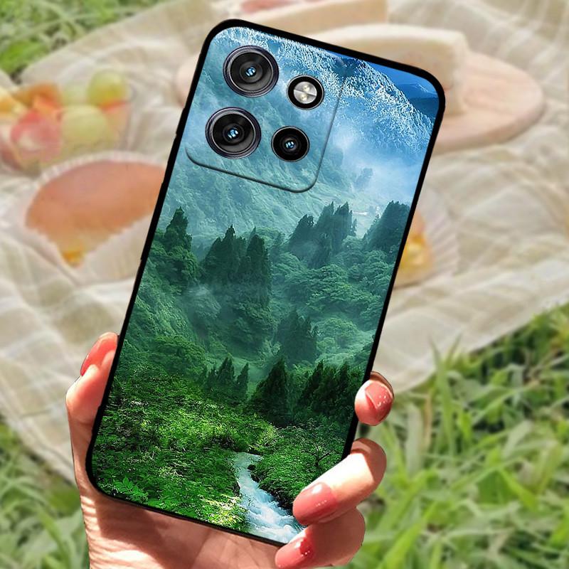 Чехол для Motorola Edge 50 Neo Edge50 Для телефона Moto Edge 50 Neo Чехол-крышка 50 Neo 6,4" Coque Черный Силиконовый Мягкая Задняя Крышка Чехол