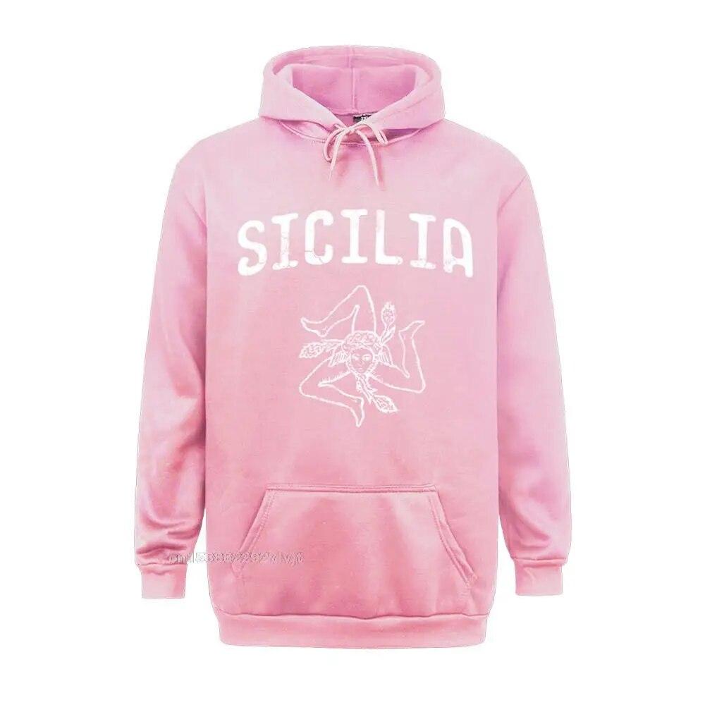 Sicilia Италия Sicily Sicilian Siciliano Italia Итальянская толстовка с длинными рукавами Удобные топы Толстовка Хлопок Толстовки унисекс Толстовка унисекс