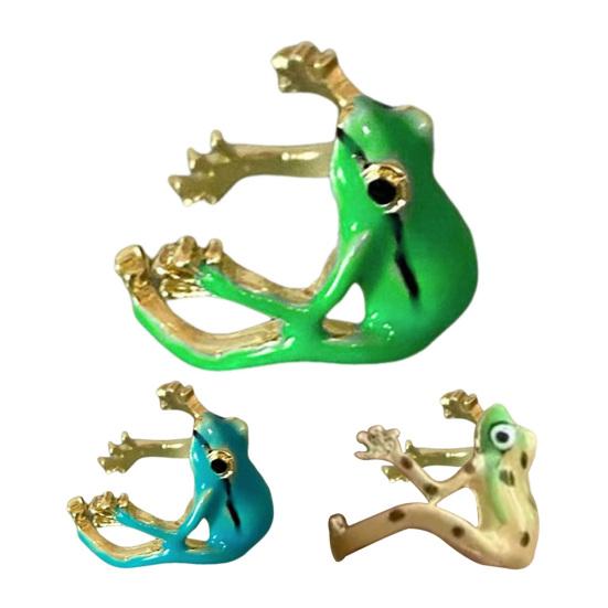 Набор колец в форме лягушки 1/3 шт. Сплав с гальваническим покрытием Кольцо на палец Фестивали Вечеринки Свидания Посиделки Аксессуары