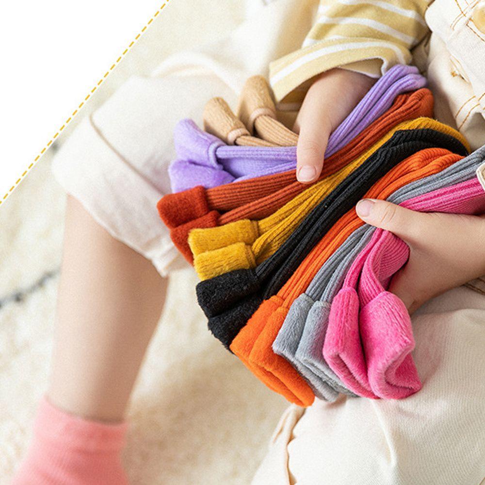 Soft Sleeping Socks Thermal Wool Velvet Boots Kids Cotton Socks Snow Floor Socks Baby Foot Warmers