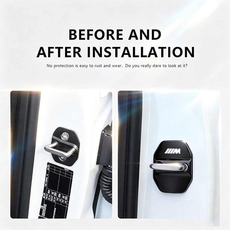 4Pcs Car Styling Car Door Lock Covers Protection Accessories Sticker For BMW G80 G06 G07 G42 G14 G15 G16 F82 M M2 M3 M4 M5 M6 wsgk87