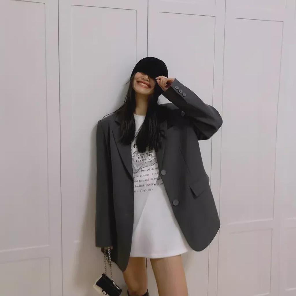 Женский пиджак Petite Chic Gray Small - Новый стиль весны 2025 года