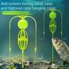 String Hook Fishing Bait Cage Carbon Steel Fishing Spring Bait Cage Line Group Feeder Sinker  Sea