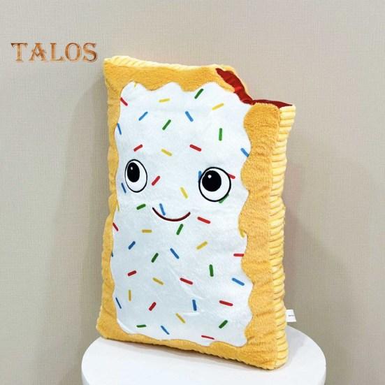 Плюшевая кукла с шоколадной крошкой из печенья, мягкая игрушка в виде животного, симпатичный дизайн сэндвича, печенья, плюшевый мишка, удобная подушка в подарок