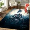 Death Music Rug Floor Mat for Living Room or Bedroom Soft and Comfortable Carpet a Gift for Birthday and Holiday.SFF0917492