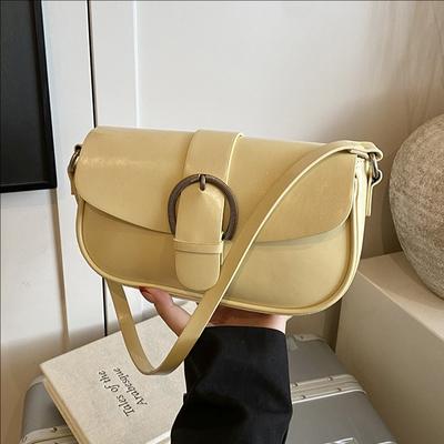 Сумка-мешок подмышкой Premium Sense Simple Solid Color, женская сумка через плечо в иностранном стиле, универсальная сумка-мессенджер для поездок на работу