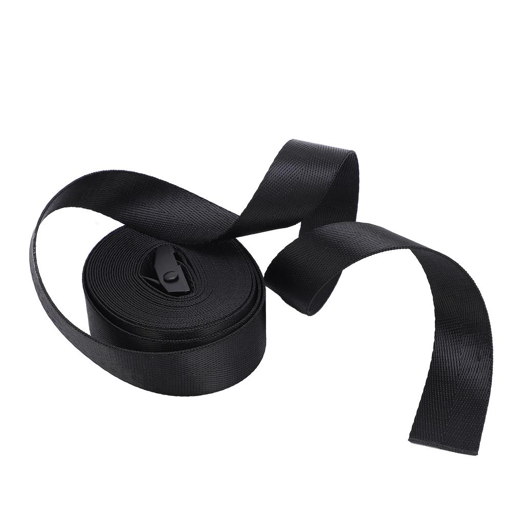 2pcs Tie Down Strap Black Zinc Alloy Press Buckle Bandage 25mm Binding Tightening Rope3 Meter