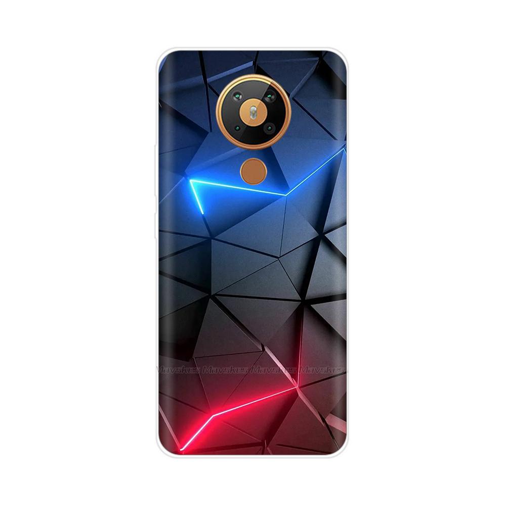 Для Nokia 5.3 Чехол Прозрачный Чехол для Телефона Печатный Бампер Для Nokia 5.3 Nokia5.3 Чехол Задняя Крышка 6.55'' ТПУ Мягкие Силиконовые Чехлы