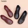 Fashion Comfortable Cushion Loafers Woman Spring Autumn Orthopedic Sneakers Mom Cozy Oxford Leather Moccasins Ladies Flat Shoes