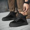 Высокие мужские туфли осенне-зимнего тренда для молодежи, баскетбольные спортивные туфли для серфинга, обувь среднего размера с толстой подошвой, износостойкая повседневная модная обувь