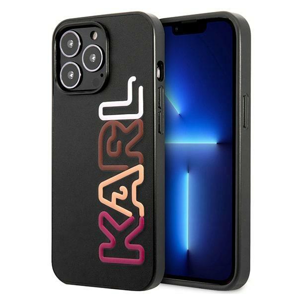 Etui do iPhone 13 Karl Lagerfeld Twarde Multipink Czarne
