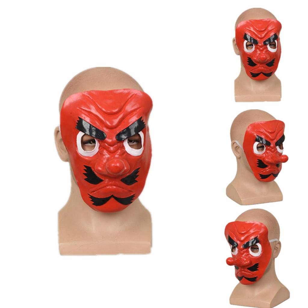 Маска Тэнгу из Истребителя Демонов, латексный костюмный реквизит для Хэллоуин-вечеринки и косплей-мероприятий
