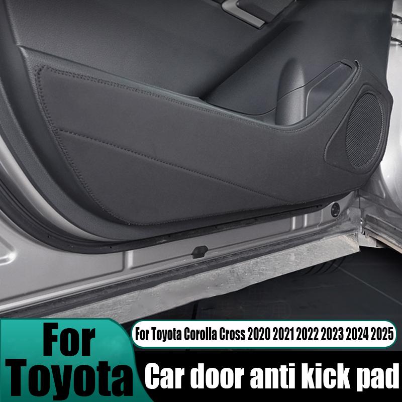 Door anti kick pad anti-wear and anti dirt door panel protective sticker For Toyota Corolla Cross 2024 2025