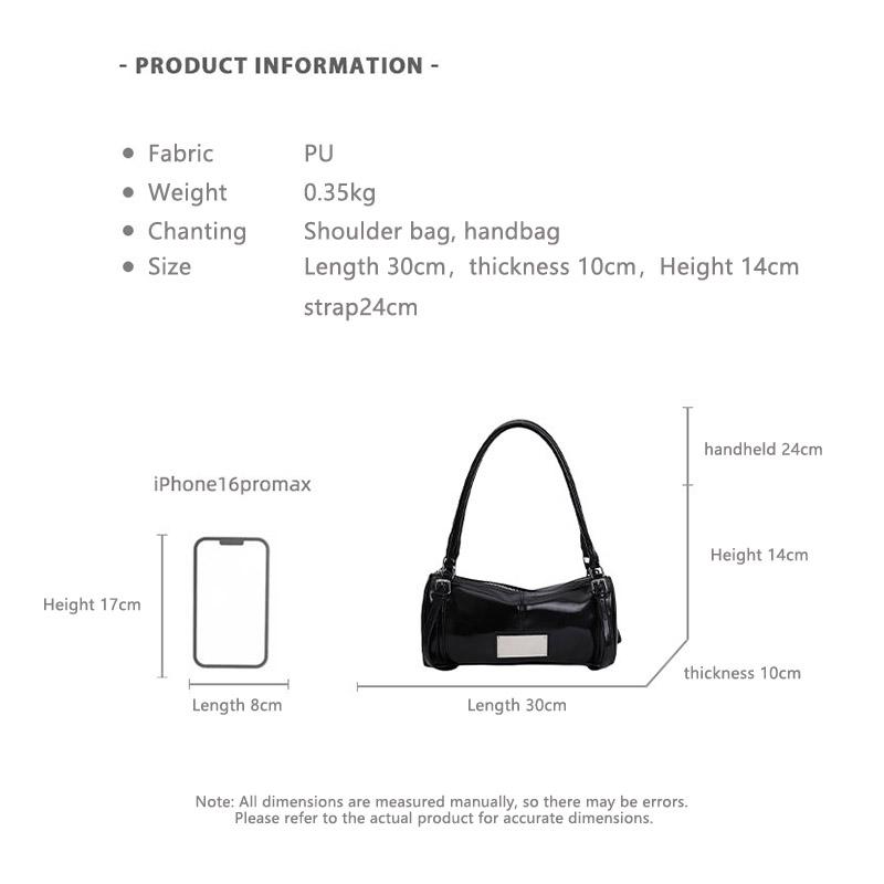 Fashion Brand Design Shoulder Bag Retro Versatile Handbag New Waxed Leather Niche Underarm Bag Korean-style Simple Commuter Bags