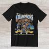 GOLDEN STATE WARRIORS Чемпионы Легенды Баскетбола Хлопковая футболка с кольцевой пряжей Унисекс