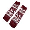 Рождественские носки для ботинок, женские зимние гетры, эластичные, до щиколотки, с напуском, терможенские вязаные гетры со снежинками