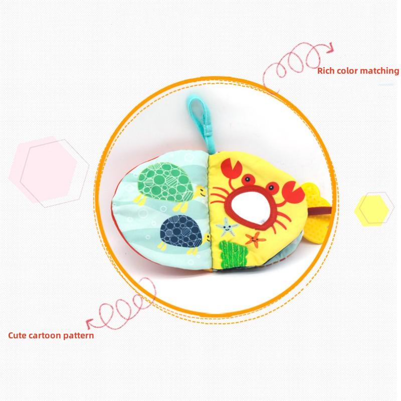 Взаимодействие родителей и детей Игрушки для колясок Творческая маленькая рыбка Тканевая книга Развивающие игрушки Игрушки для раннего развития Подарок для ребенка