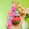 Милый мультяшный брелок панда силиконовый кукла-животное брелок сумка подвески
