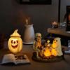 Скелет Призрак Костер Ночной Светильник Хэллоуин Жарящий Зефир Статуэтка Призрака