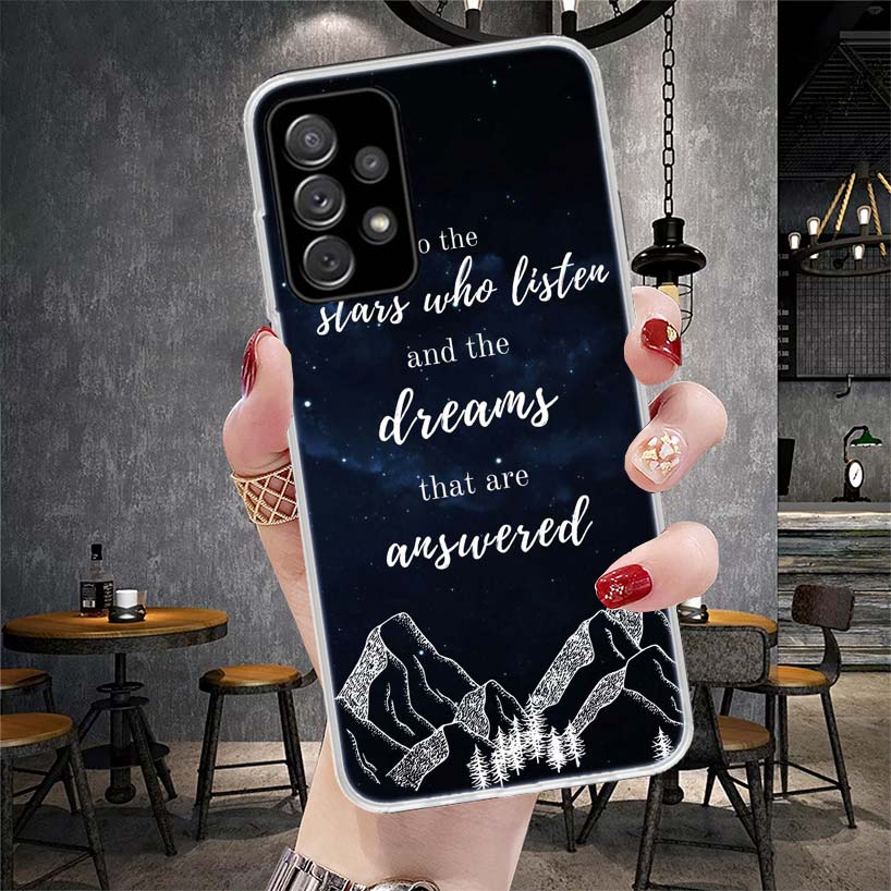 Двор Тумана и Ярости Сара Дж. Маас Мягкий Чехол для Телефона Для Samsung Galaxy S22 S23 S24 S25 Edge S26 Ultra S20 FE S21 Plus + Fundas Coq