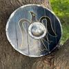 Viking Shield 45.72cm Wooden Viking Valhalla Raven Shield for Men Morse Cosplay Shield