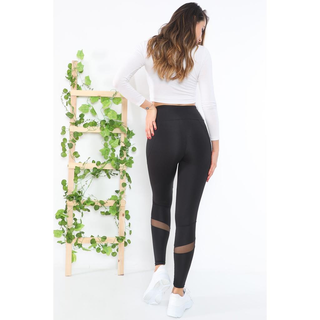 Черные спортивные леггинсы Slim Fit Diver Fabric EXTRA с высокой талией