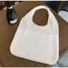 Tote Bag Knit Bag Mesh Hollowed Out Women's Shoulder Bag Woven Bag Handbag