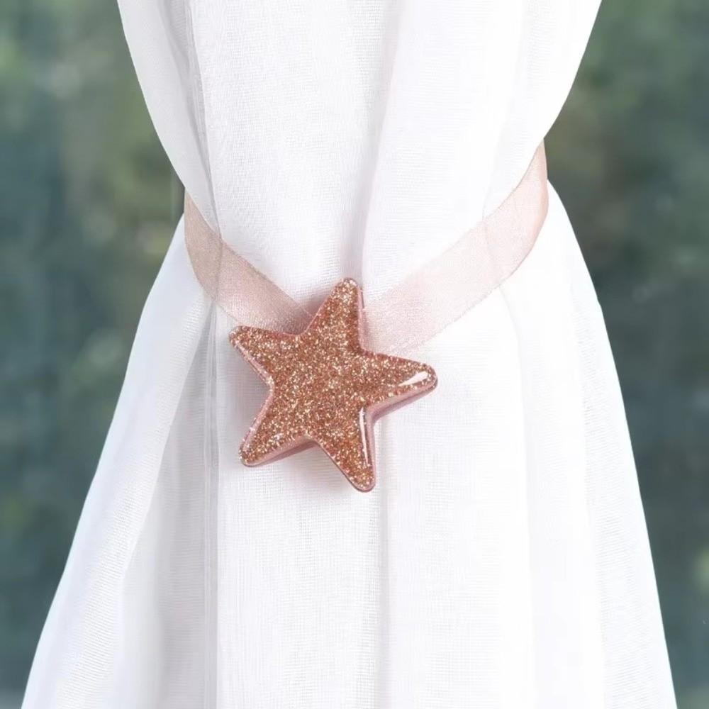 Star Shaped Magnetic Curtain Tie ABS Curtain Holdback Nordic Curtain Holder Home Decor