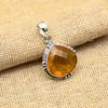 Медовый топаз, драгоценный камень, кулон ручной работы из стерлингового серебра 925 пробы для женщин