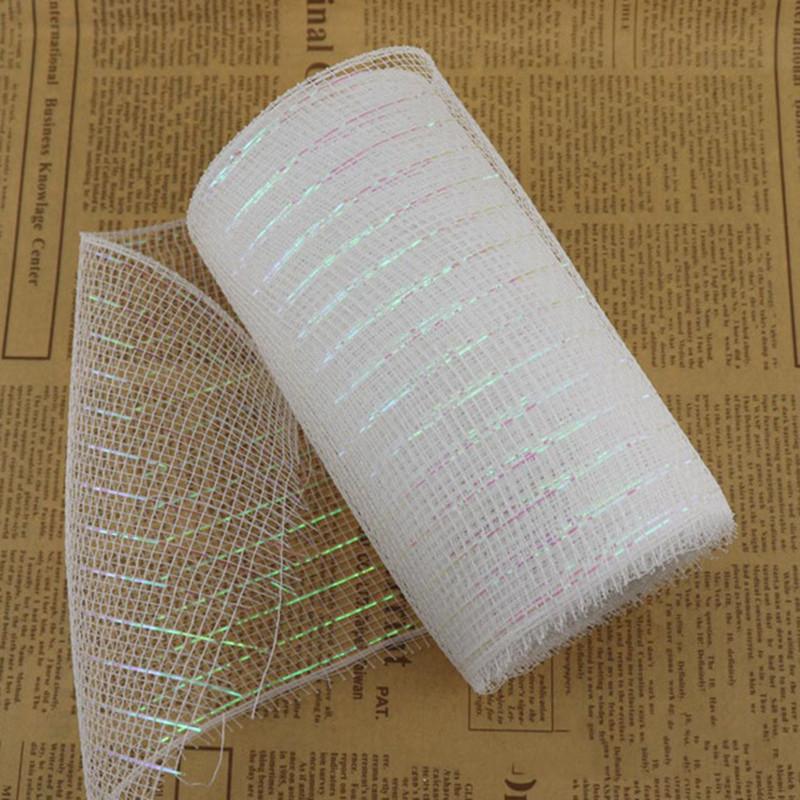 15cm 10yards Christmas Decoration Mesh Rolls For DIY Wreath Making Xmas Tree Ornament Net Ribbon Christmas New Year Party Gifts