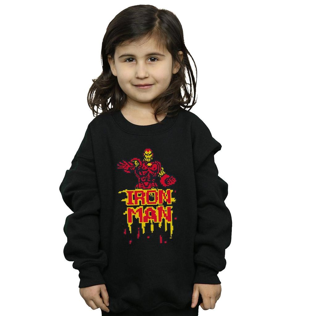 Marvel Girls Iron Man Pixelated Sweatshirt