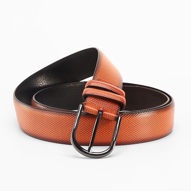 Men's 2022 Retro High-End Leather Pin Buckle Belt - Casual All-Match Waist Chain