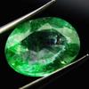 7 Carat Natural Green Colombian Emerald Oval Cut CERTIFIED Loose Gemstone A-3343