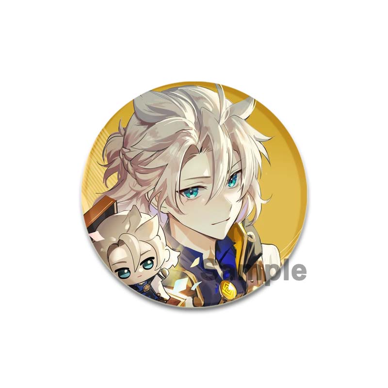 32/44/58 мм Genshin Impact Albedo Pin ручная работа брошь для одежды мультяшный косплей значок украшение на рюкзак ювелирные изделия подарок