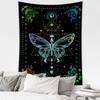 Цветной геометрический гобелен с бабочками, настенный гобелен в стиле бохо, хиппи, тапиц, гостиная, спальня, домашний декор