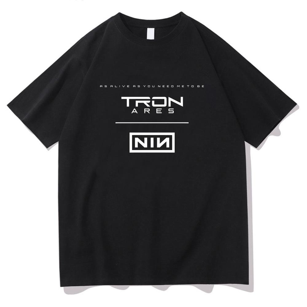 Nine Inch Nails As Alive As You Need Me To Be Graphic T Shirts Rock Band Men's Summer Casual Sports Comfortable Loose Tee Unisex