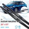 Для Suzuki Baleno MK2 2022 2023 бескаркасные щетки переднего стеклоочистителя, щетки, резиновая полоска, заправка для окон, автомобильные аксессуары UJ
