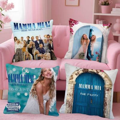 Mamma Mia Наволочка для подушки-игрушки Квадратная подушка Спальня Диван Подушка для отдыха и комфорта Автомобиль Домашний Декор