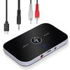 WST Bluetooth Émetteur Récepteur | Musou Bluetooth 4.0 Transmitter - Receiver Adaptateur Audio | Bluetooth Sans Fil 2-en-1 TV, MP3