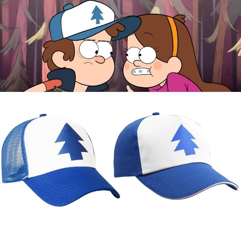 Hip-hop Style Gravity Falls Hat With Cool Cartoon Graphics