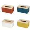 Home Office Wooden Desktop Table Decoration Tissue Holder Tissue Boxes Paper Storage Case